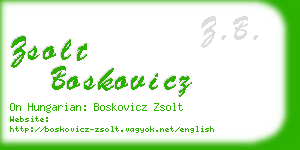 zsolt boskovicz business card